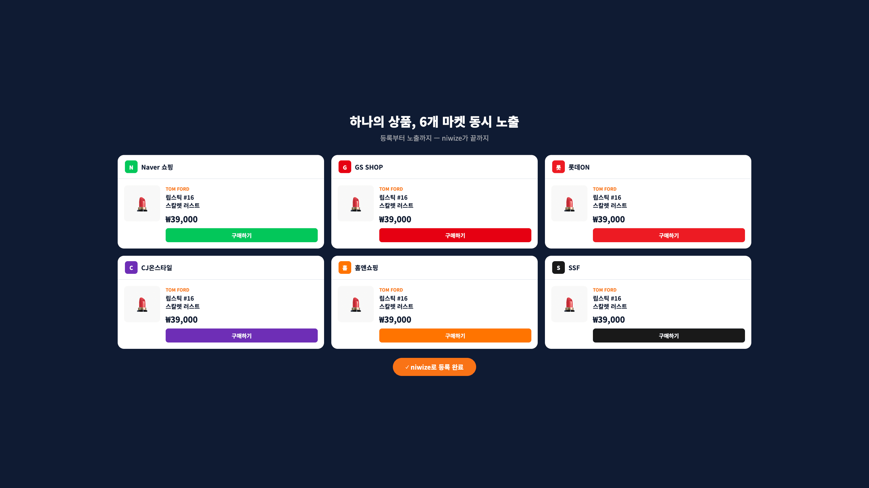마켓 노출 현황